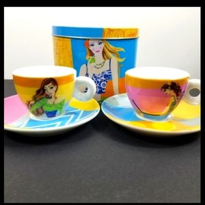 Cuisinox Ceramic 2 cup and 2 saucers with box